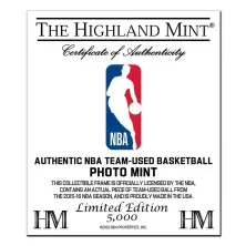 Cuadro Highland Mint NBA Logos certificado