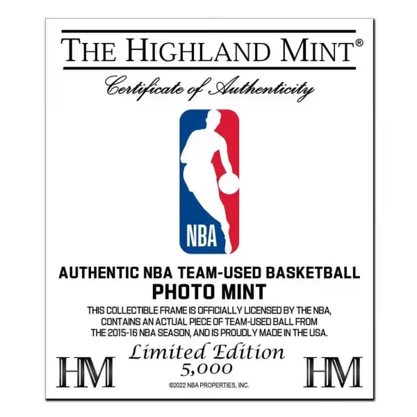 Cuadro Highland Mint NBA Logos certificado
