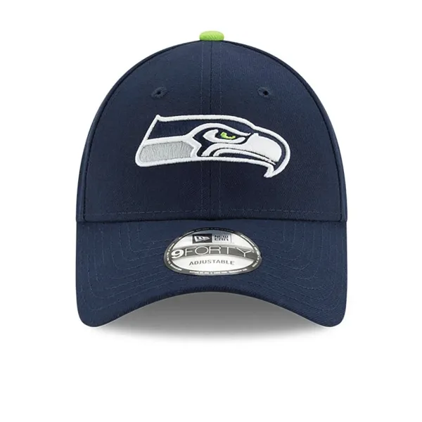 Gorra curva Seahawks 9FORTY azul frontal