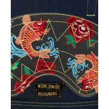 Sprayground Evisu Style detalle bordados