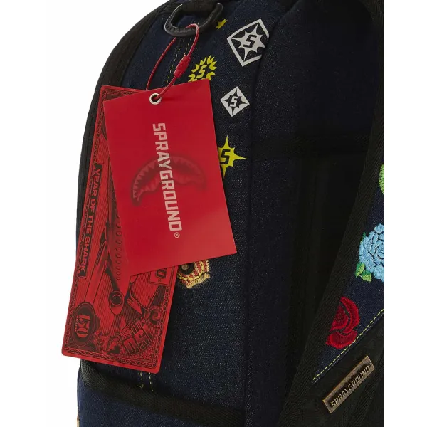 Sprayground Evisu Style detalle etiquetas