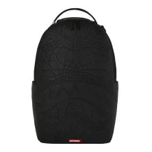 Sprayground Tonal Monogram Emboss Shark negra