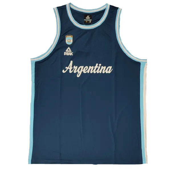 Camiseta Argentina baloncesto - Peak azul