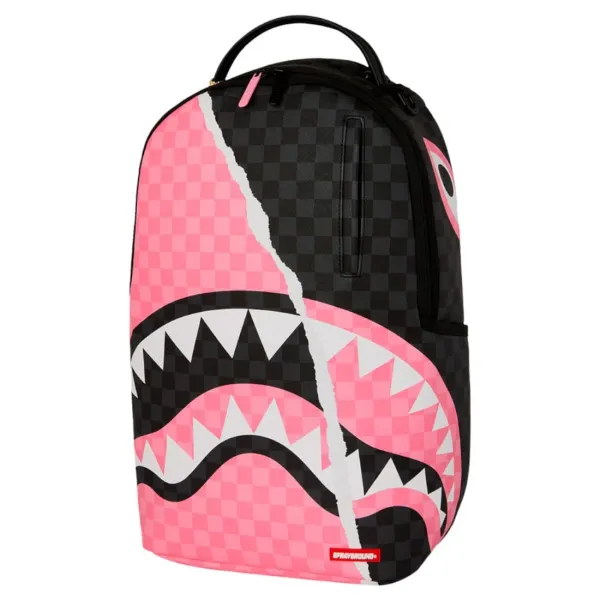 Sprayground Split Pink Shark lado 2 Sprayground Split Pink Shark lado 2