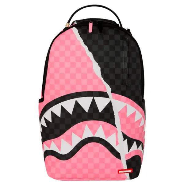 Sprayground Split Pink Shark frontal Sprayground Split Pink Shark frontal