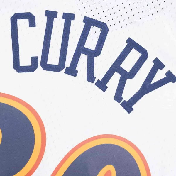 Camiseta Stephen Curry Warriors swingman blanca detalle