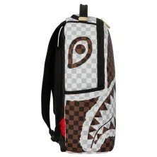 Mochila Sprayground Cream and Brown Tear de lado