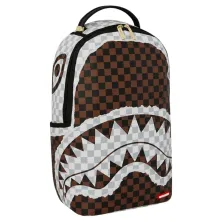 Mochila Sprayground Cream and Brown Tear lateral