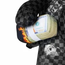 Mochila Oso Sprayground Sip Smoke bear detalle fajo Mochila Oso Sprayground Sip Smoke bear detalle fajo