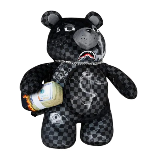 Mochila Oso Sprayground Sip Smoke bear lateral Mochila Oso Sprayground Sip Smoke bear lateral