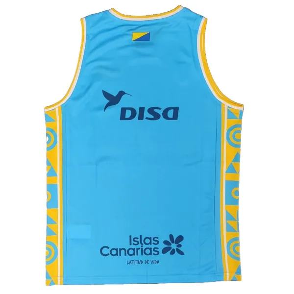 Camiseta Gran Canaria ACB 2026 azul parte trasera Camiseta Gran Canaria ACB 2026 azul parte trasera