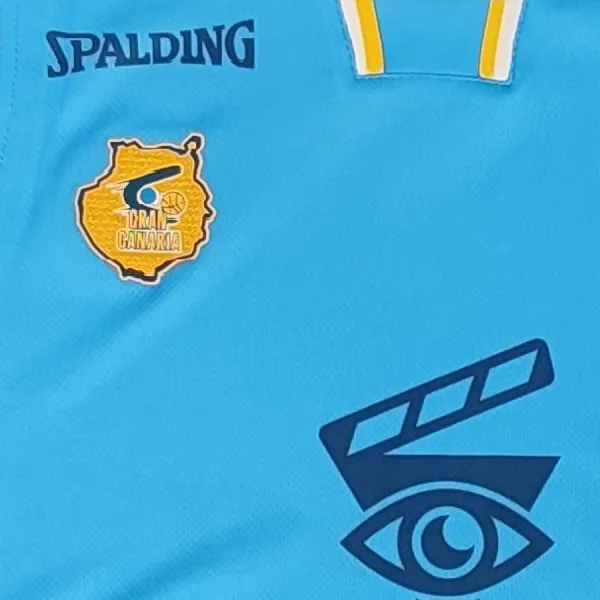 Camiseta Gran Canaria ACB 2026 azul detalle 2 Camiseta Gran Canaria ACB 2026 azul detalle 2