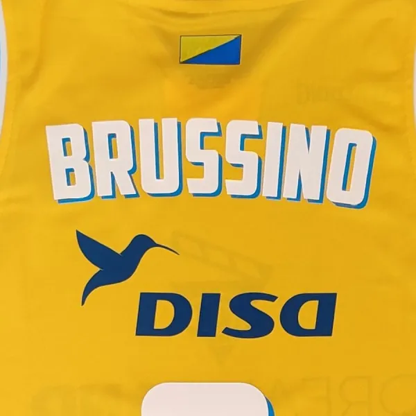 Camiseta Nicolas Brussino Gran Canaria ACB 2026 Spalding amarilla