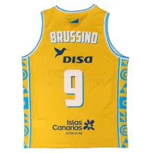 Camiseta Nicolas Brussino Gran Canaria ACB 2026 Spalding amarilla