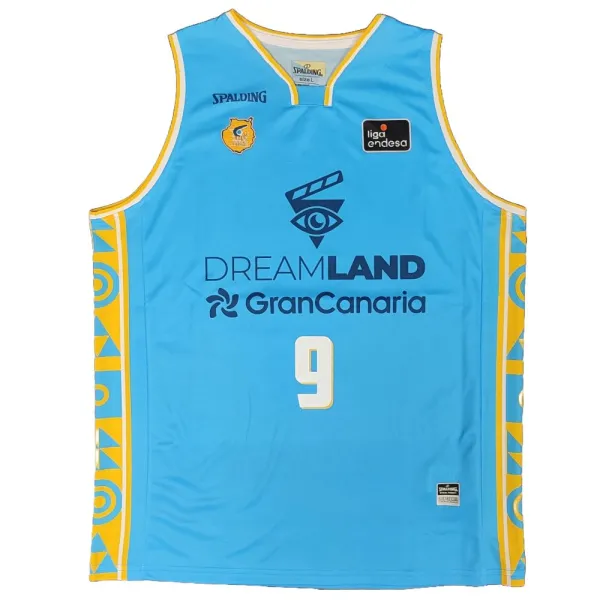 Camiseta Nicolas Brussino Gran Canaria ACB 2026 Spalding azul