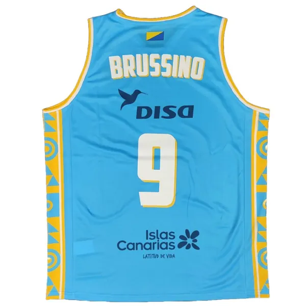 Camiseta Nicolas Brussino Gran Canaria ACB 2026 Spalding azul