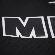 Camiseta Dwyane Wade Miami Heat swingman negra 2011 frontal termosellado