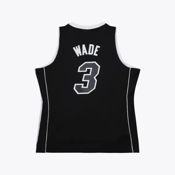 Camiseta Dwyane Wade Miami Heat swingman negra 2011 trasera