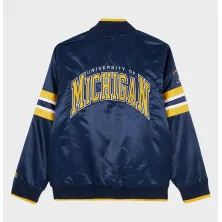 Chaqueta Starter Michigan Wolverines NCAA Bomber - trasera Chaqueta Starter Michigan Wolverines NCAA Bomber - trasera