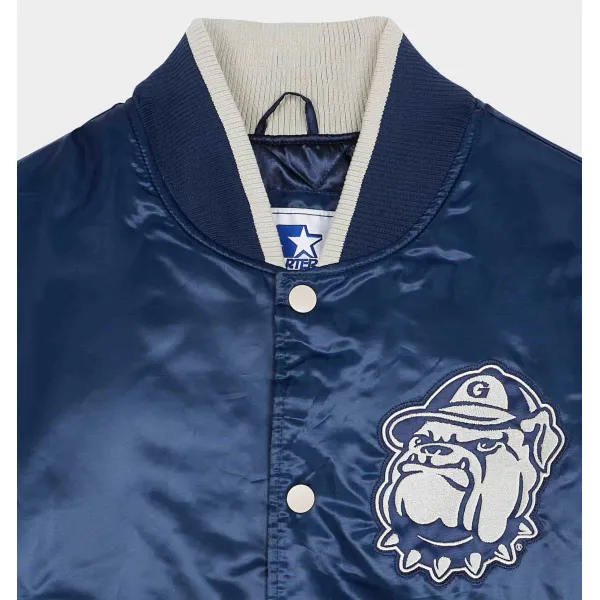Chaqueta Georgetown Starter Bomber detalles Chaqueta Georgetown Starter Bomber detalles
