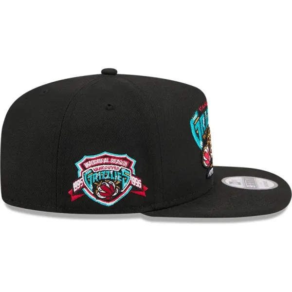 Gorra plana Grizzlies New Era parche lateral