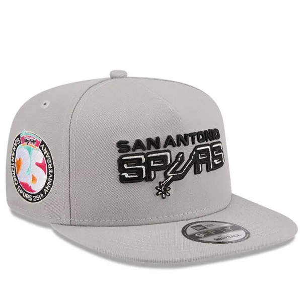 Gorra Spurs Hardwood Classic New Era gris frontal Gorra Spurs Hardwood Classic New Era gris frontal