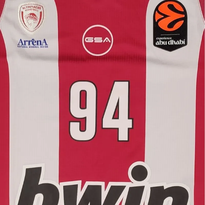 Camiseta Evan Fournier Olympiacos GSA 2026 Euroliga Primera Equipacion