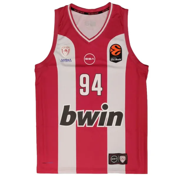 Camiseta Evan Fournier Olympiacos GSA 2026 Euroliga Primera Equipacion