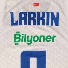 Camiseta Shane Larkin Efes blanca Euroliga trasera