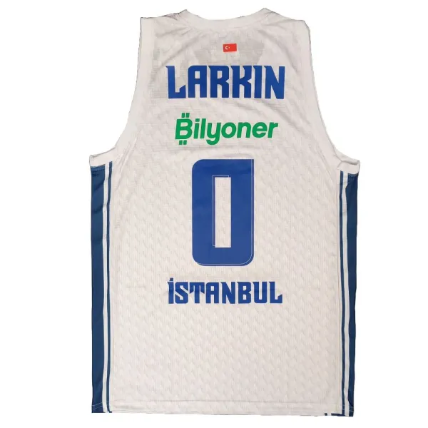 Camiseta Shane Larkin Efes blanca Euroliga trasera