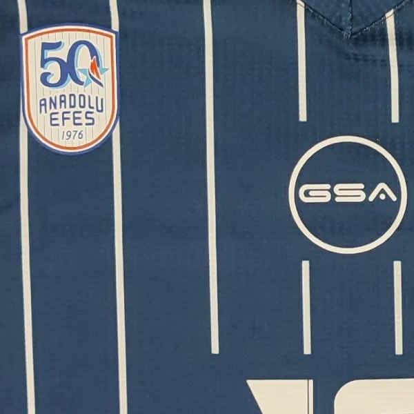Camiseta Shane Larkin Anadolu Efes GSA 2026 Euroliga Equipacion Azul
