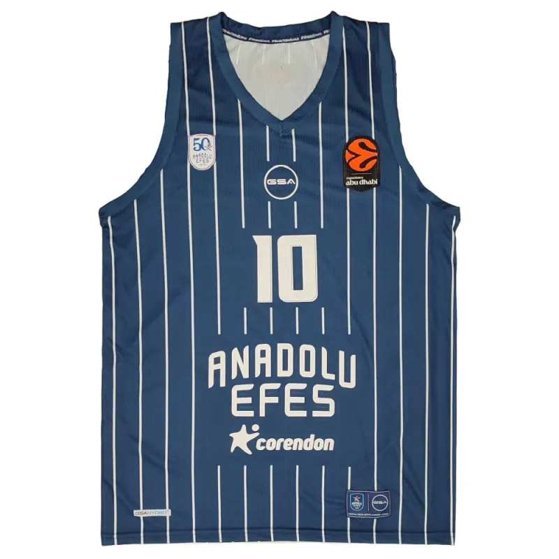 Camiseta Isaïa Cordinier Anadolu Efes GSA 2026 Euroliga Equipacion Azul