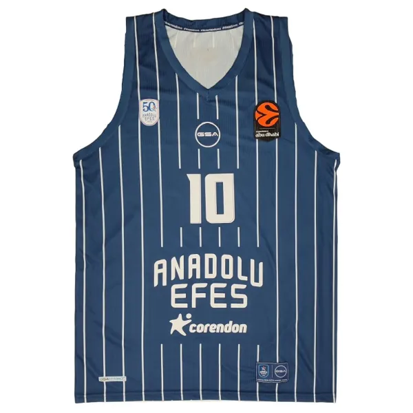 Camiseta Isaïa Cordinier Anadolu Efes GSA 2026 Euroliga Equipacion Azul