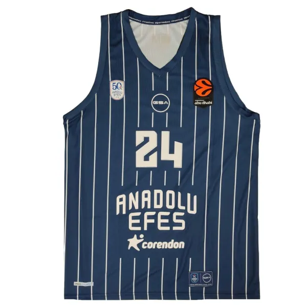 Camiseta Erkan Osmani Anadolu Efes GSA 2026 Euroliga Equipacion Azul