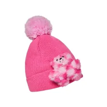 Gorro Pink Bear Puff Beanie Sprayground lateral Gorro Pink Bear Puff Beanie Sprayground lateral