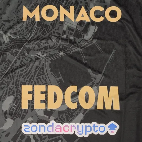 Camiseta AS Monaco Basket Euroliga negra Spalding
