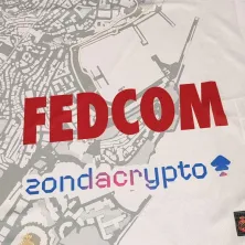 Camiseta Monaco Euroliga blanca Spalding frontal patrocinador