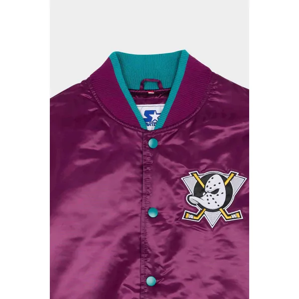 Chaqueta Mighty Ducks Starter Bomber NHL detalle 2