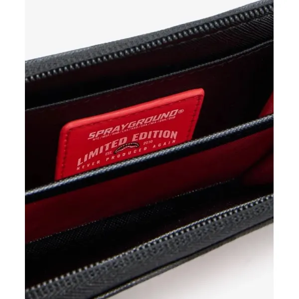 Sprayground Scribble Shark wallet interior