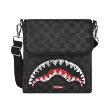 Bolso Sprayground Scribble Sharks en negro