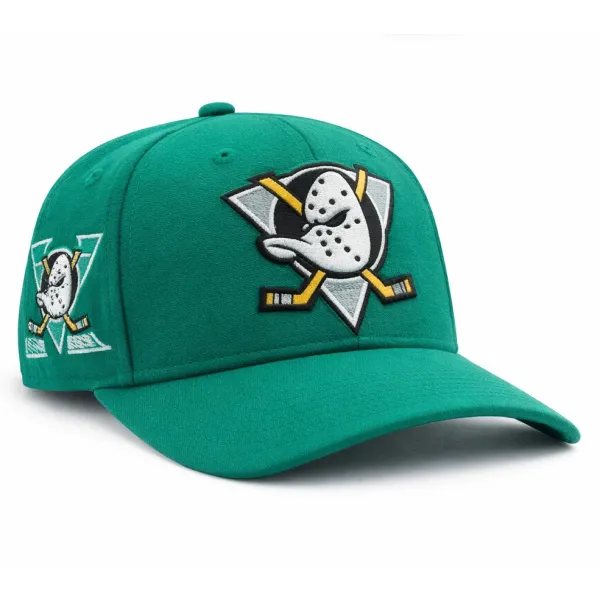 Gorra curva Mighty Ducks Wool Pro Strapback verde 2