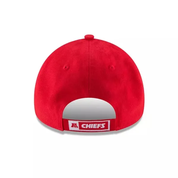 Gorra curva Kansas Chiefs 9FORTY roja posterior