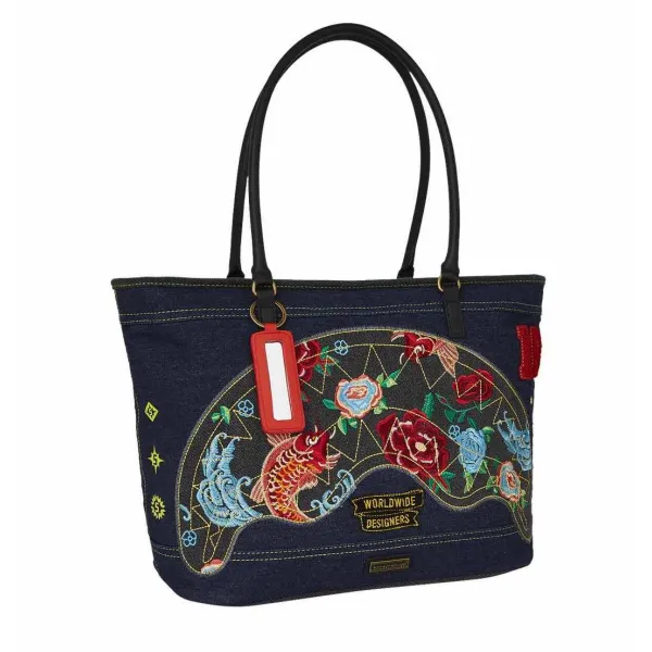 Tote bag Sprayground Evisu lateral