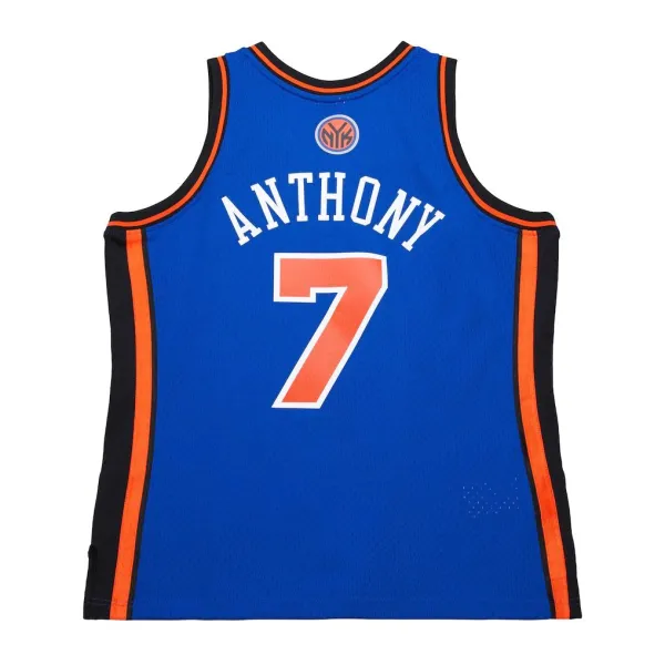 Camiseta Carmelo Anthony Knicks swingman azul trasera