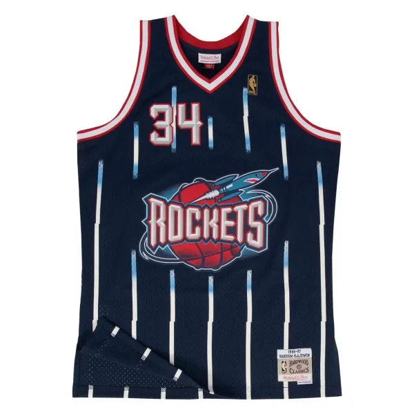 Camiseta Hakeem Olajuwon Houston Rockets - Swingman frontal