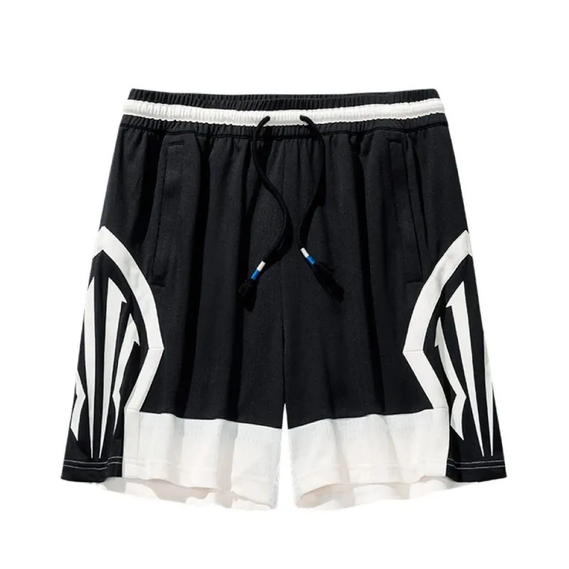 Short Anta KAI Knit Game negro y blanco