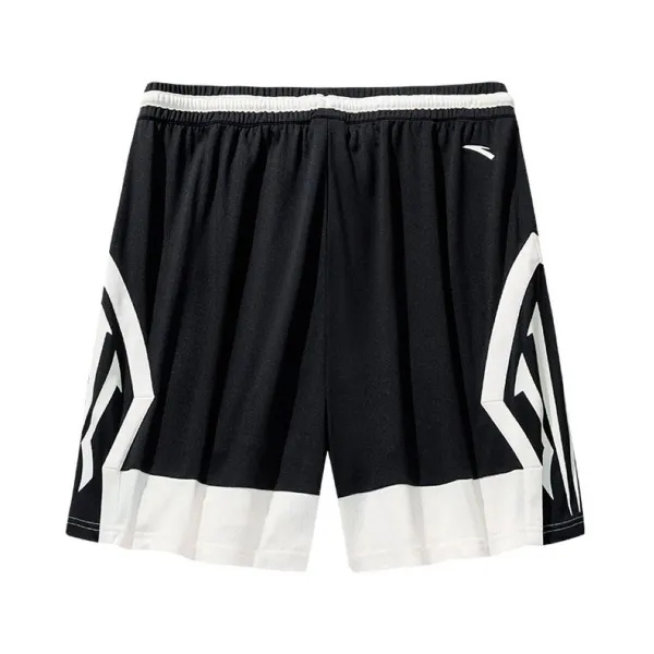 Short Anta KAI Knit Game negro y blanco trasera Short Anta KAI Knit Game negro y blanco trasera