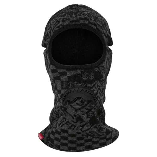 Balaclava Sprayground Knit black warp en negro