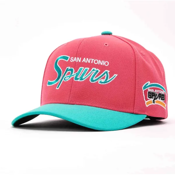 Gorra curva Spurs NBA Team Script 2 Snapback rosa principal