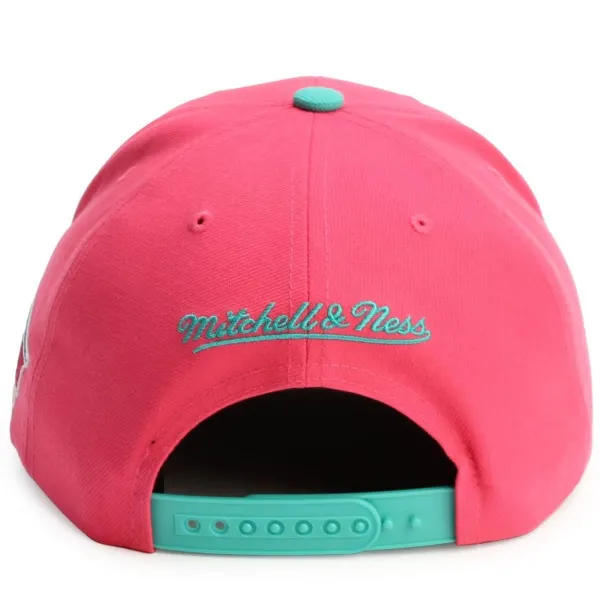 Gorra curva Spurs NBA Team Script 2 Snapback rosa ajustable